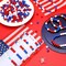 1200pcs Red, White & Blue Beads – Round Patriotic Beads for 4th of July Jewelry Making, DIY Necklaces, Bracelets, Hair Accessories, and Independence Day Crafts